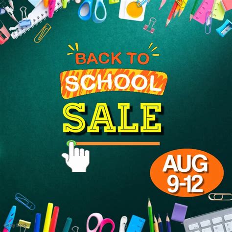 Green Orange Maximalist Back To School Ig Pos Template Postermywall