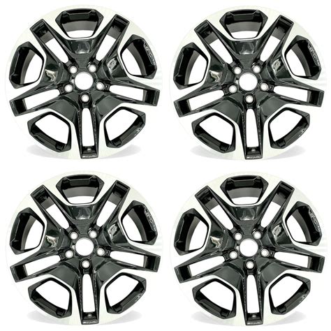 19” Set of 4 19x7.5 Machined Black Wheels for Toyota RAV4 2019-2022 OE ...