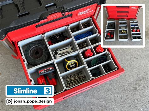 Milwaukee Packout Drawer Organizer Tubs Insert Slimline - Etsy