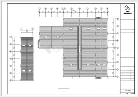 厂房设计漳州某公司钢结构厂房工程cad施工图工业厂房土木在线