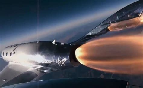 Ale Widoki Udany Lot Podorbitalny Virgin Galactic Statek Wzni S Si