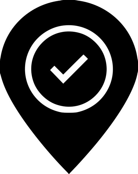 Gps Icon Location Marker Geolocation Sign Tracking Badge Wayfinding