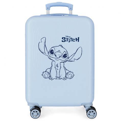 Maleta Cabina Trolley X X Cm Ruedas Disney Stitch Azul