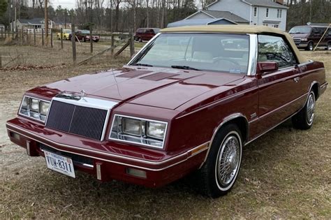 No Reserve Chrysler Lebaron Turbo Convertible For Sale On Bat