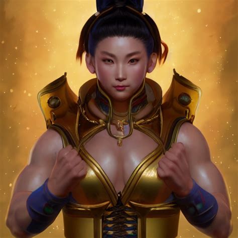 Krea Ai Portrait Of Chun Li Au Naturel Hyper Detailed D