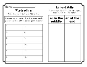 Second Grade Journeys Unit Differentiated Word Sort Activities