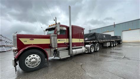 How To Tarp A Transport Truck Flatbed Load Youtube