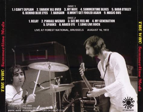 T U B E The Who 1972 08 16 Brussels Belgium AUD FLAC