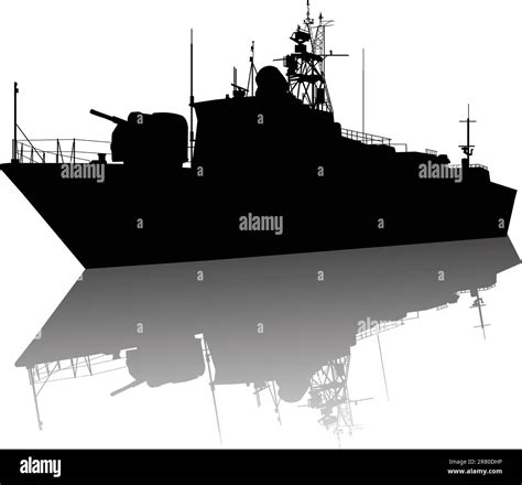 Silueta De Corbeta Antisubmarina Sovi Tica Rusa Vector En Capas