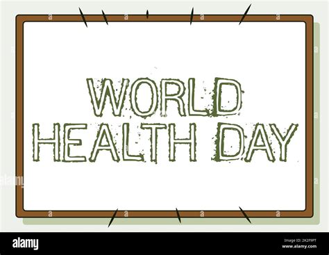 Handwriting Text World Health Day Internet Concept World Health Day