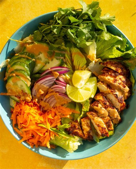 Chicken Satay Salad Beat The Budget