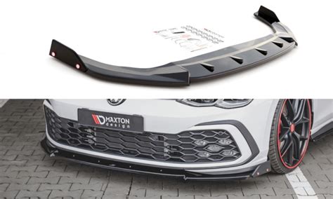 Vw Golf 8 Gti 2019 Frontsplitter Splitters V3 Maxton Design Ddesign