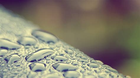 Water Droplets On Gray Surface Hd Wallpaper Wallpaper Flare