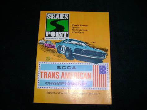 1969 Sears Point Raceway program | Team Camaro Tech