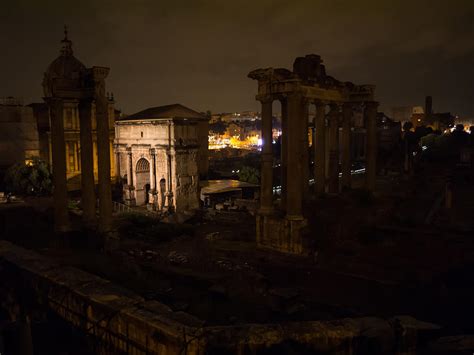 Roman Forum At Night Photograph by Joshua Blackwell - Fine Art America