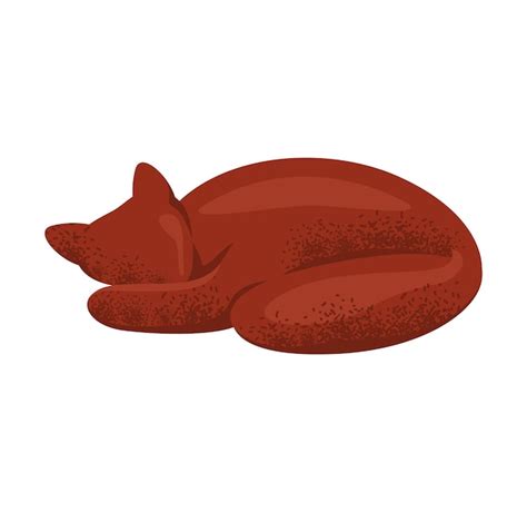 Premium Vector Red Cat Sleeping Peacefully Cute Cozy Nap Time Relaxed