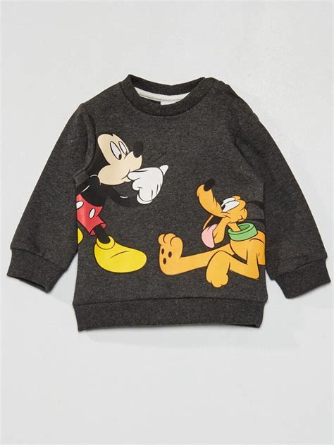 Sudadera De Mickey Y Pluto Gris Kiabi 12 00