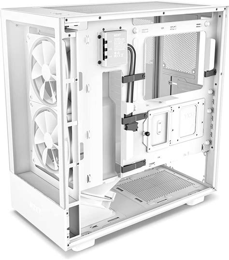 Nzxt Cc H Ew H Elite Tempered Glass White Sgcc Steel Atx Mid Tower