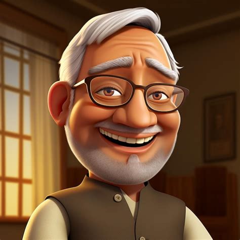 Premium Photo | Nitish Kumar Cartoon Image Nitish Kumar Kumar AI