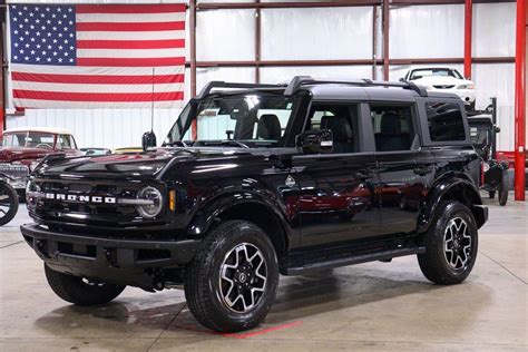 2022 Ford Bronco Outer Banks Package 3600 Miles Shadow Black Suv 27l V6 Automat Used Ford