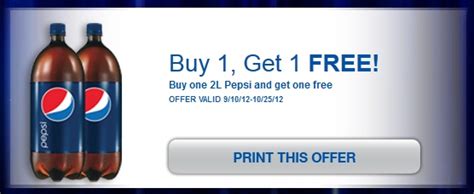 Printable Coupon: Buy 1 Pepsi 2-Liter Bottle Get One Free | Kollel Budget