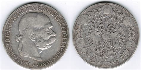 Sterreich Kronen Austria Corona Crowns Franz Josef I