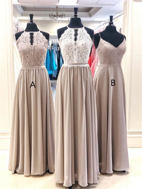 Halter Lace A Line Prom Dresses Chiffon Long Evening Gowns Pd On Luulla