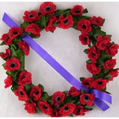 Poppy Remembrance Wreath - Artificial - Toronto Bulk Flowers