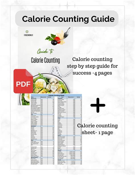 Calorie Counting Guide With Food Calorie Content Sheet, Bonus Macro ...