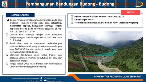 Pembangunan Bendungan Budong Budong Https Sipintas Sulbar Id