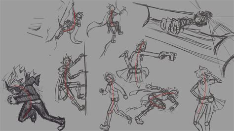 Artstation Pose Practice Line Of Action