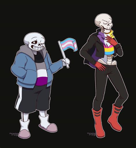 Pride Month Skeletons Undertale Amino