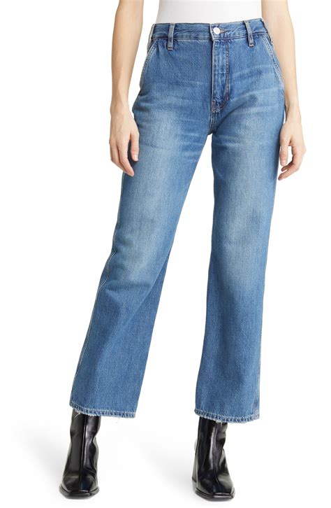 Frame Le Pixie Jane High Waist Wide Leg Jeans In Blue Lyst