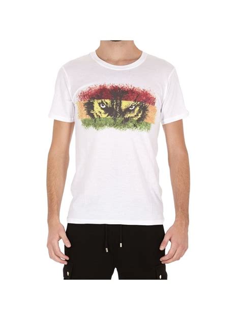 Balmain Tshirt In White Modesens Balmain Tshirt Balmain Men Mens