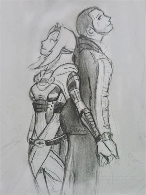 Tali X Shepard 36 By SpaceMAXmarine On DeviantArt Mass Effect Art