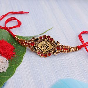 Gold Rakhi - Buy Gold Rakhi for Brothers | Rakhibazaar.com