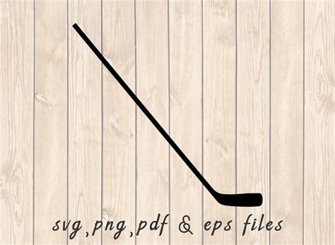 Ice Hockey Stick Silhouette SVG PNG PDF Craft Cutting File - Etsy