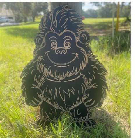 Baby Bigfoot Sasquatch Yard Art Tandt Cnc Design Studio