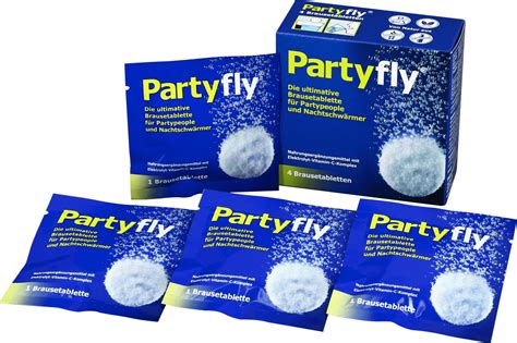 Partyfly Elektrolyt Vitamin C Komplex Brausetabletten 4 St 26 G