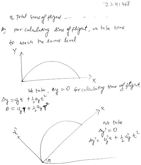 Why Does The Total Time Of Flight Only Depend On Vertical Motion In Any