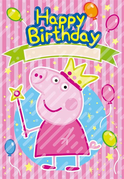 Poster Peppa Pig Happy Birthday Peppa Pig - Etsy