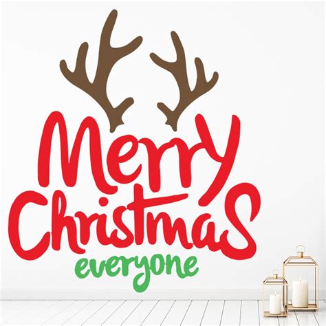 Merry Christmas Everyone Quote Wall Sticker