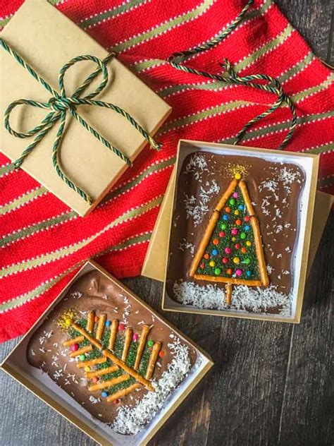 5 Minute Christmas Chocolate Bars Recipe Edible Christmas Ts