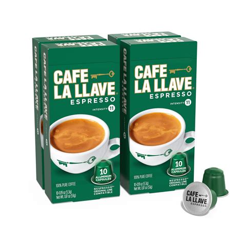 Buy Cafe La Llave Espresso S Count Aluminum Recyclable Pods