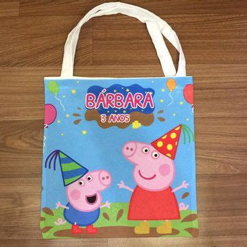 Ecobag Peppa Pig X Cm No Elo Estampe Se Ab Ac Bolsas