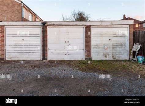 Lock Ups Three Lock Up Garages On A Housing Estate Nottinghamshire