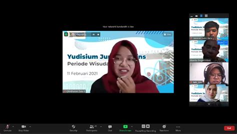 Jurusan Sains Gelar Yudisium Secara Daring Lulusan Di Antaranya