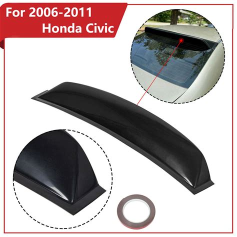 For 2006 2011 Honda Civic 4dr Sedan Abs Rear Window Roof Vent Visor