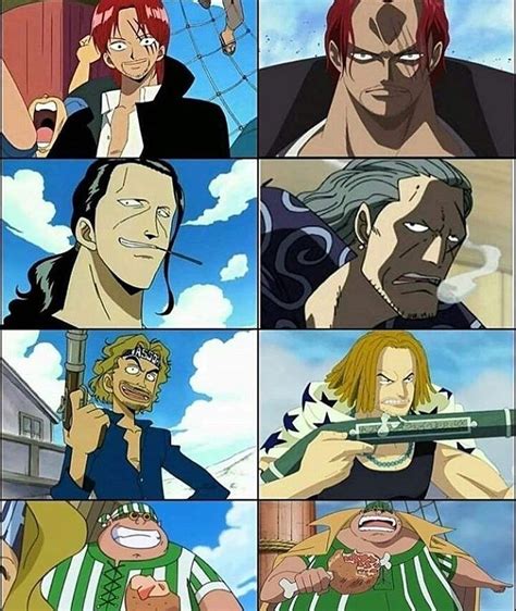 One Piece Shanks Crew - Shanks crew #onepiece | Personagens de anime ...