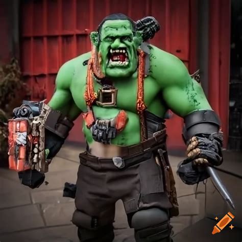 Impressive Ork Cosplay From Warhammer 40000